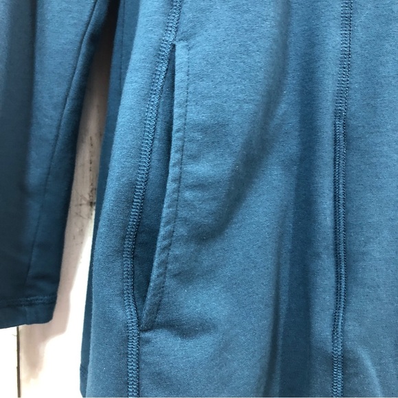 Denim & Co Active French Terry Zip Front Fit & Flare Jacket Medium - Picture 5 of 6